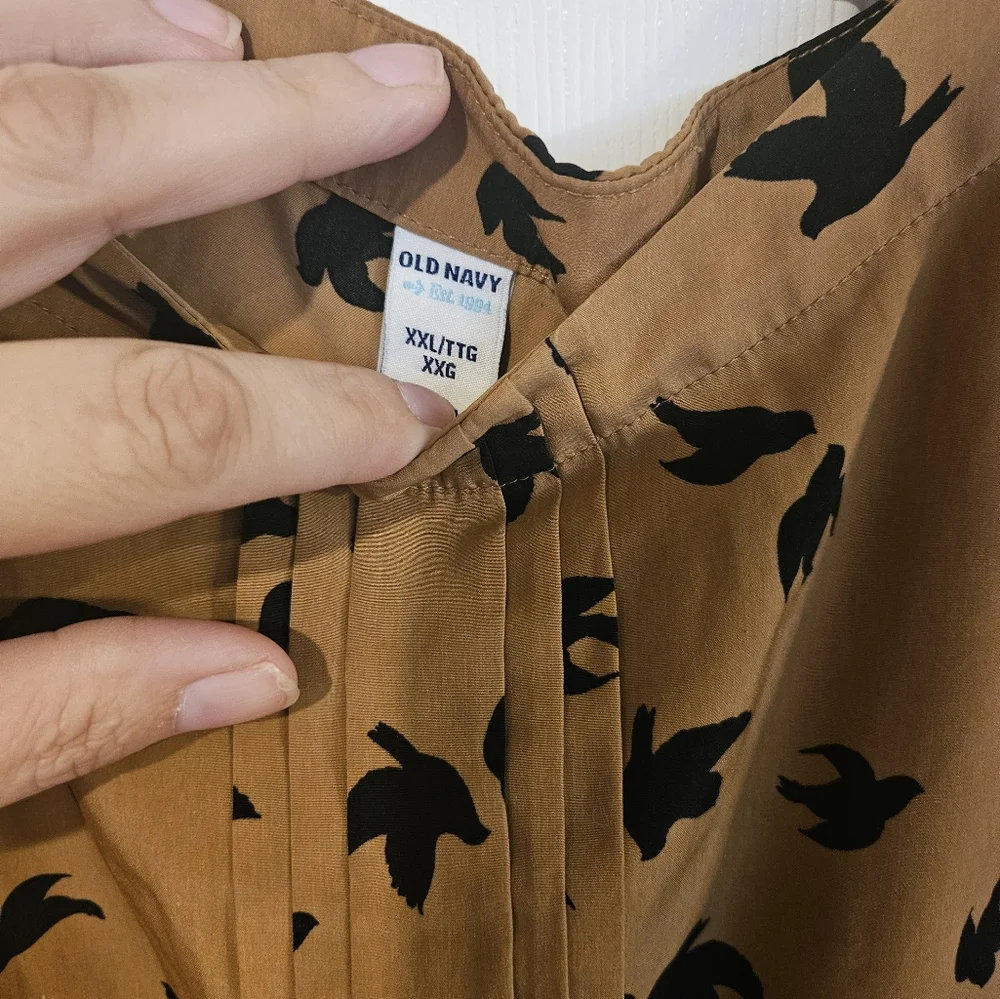 Bird Patterned Dress - Picture 3 of 4
